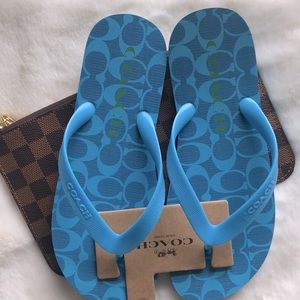 🏷$50|Coach LAST PAIR⚡️🩴 Flip Flop Size 7-8  🩴NWT